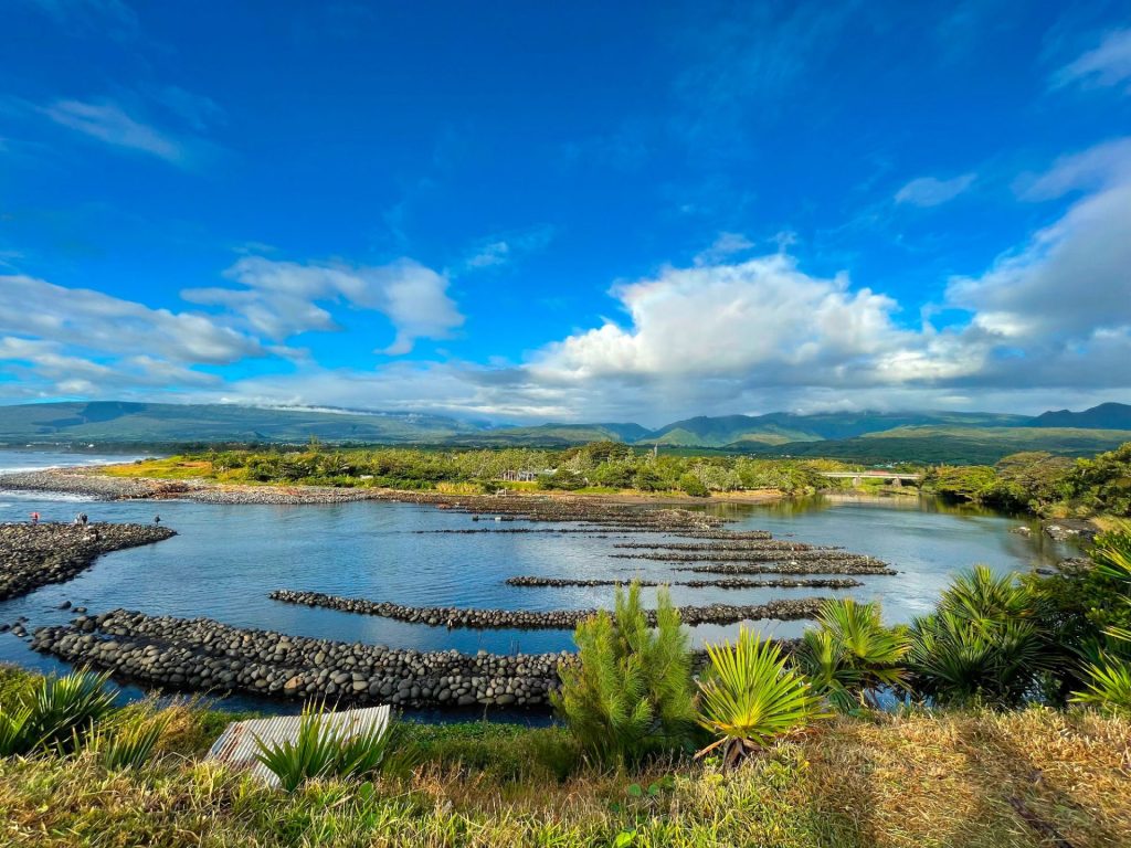 Lugar para la pesca de bichique a orillas del Rivière des Roches en Bras-Panon