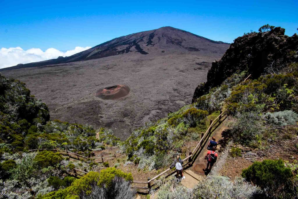 Piton de la fournaise hike to the Dolomieu crater