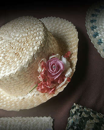 Braided straw hat darling at Salazie