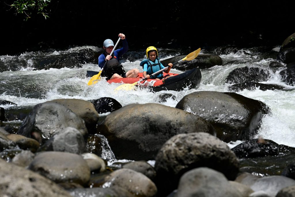 Rafting auf der Rivière des Marsouins in Saint-Benoît