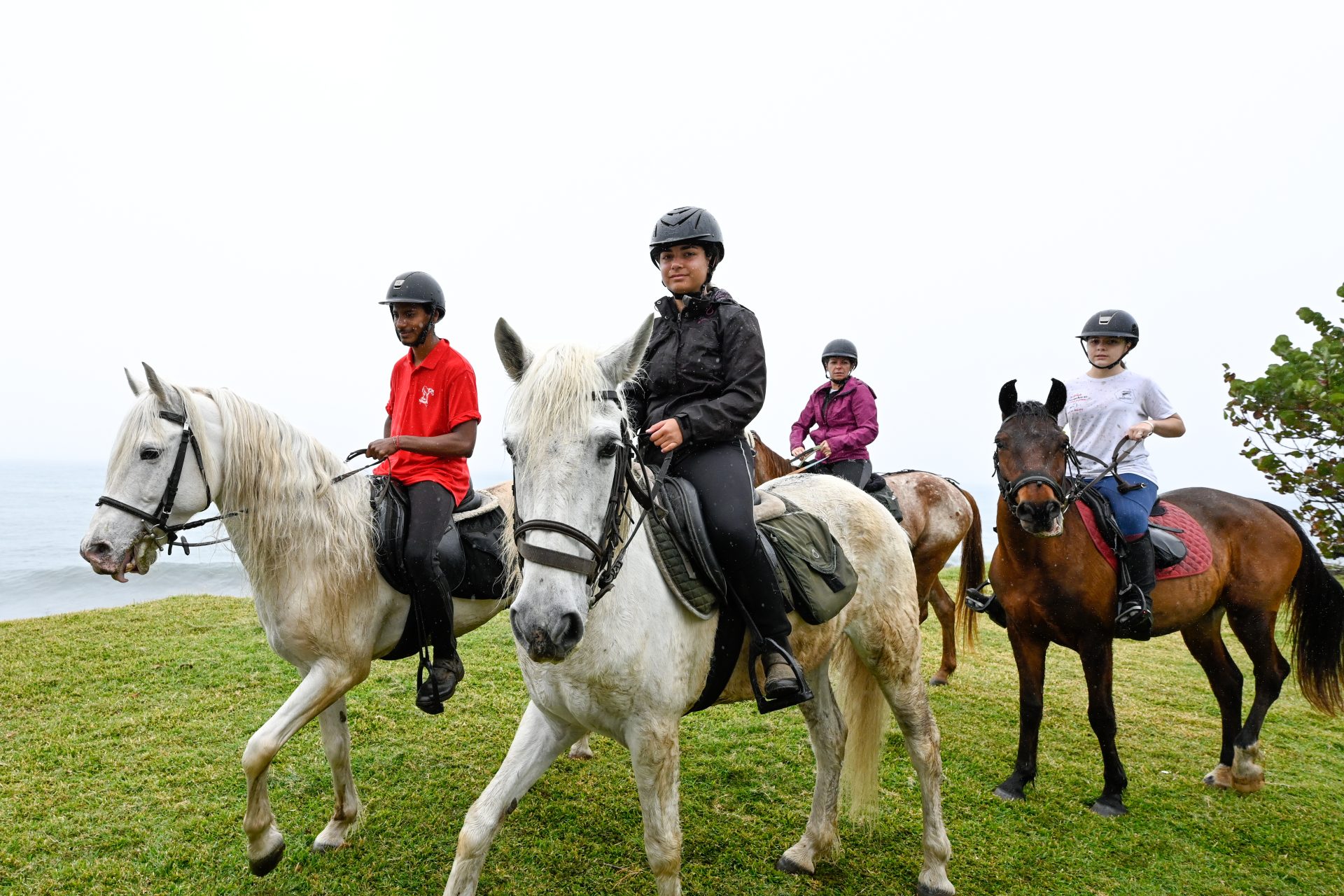 Reiten an der Küste von Saint-André