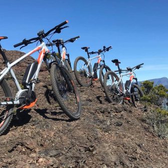 Le volcan en VTT électrique