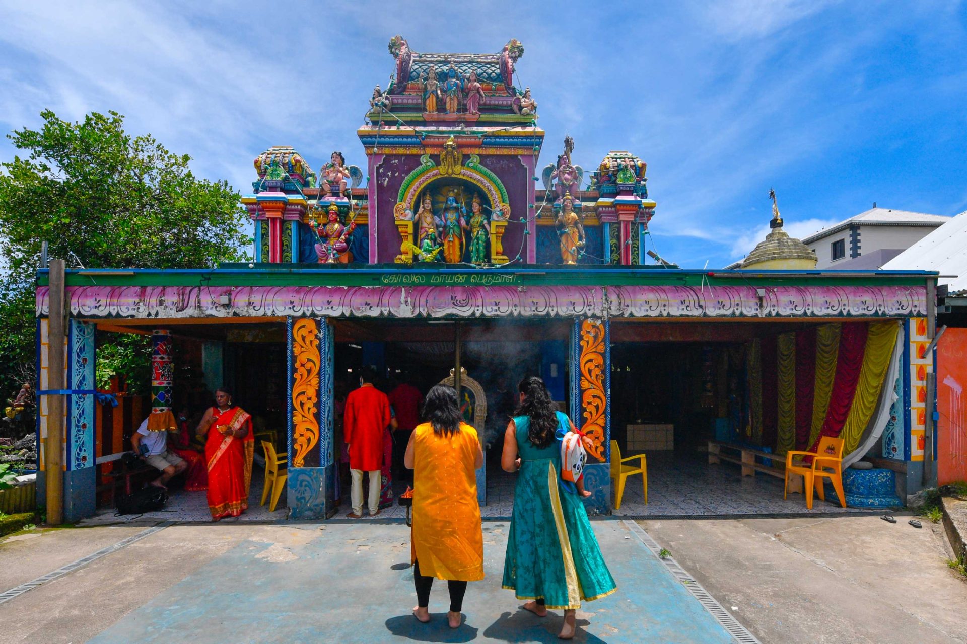 Templo Maryen Peroumal en Saint-André, Isla Reunión