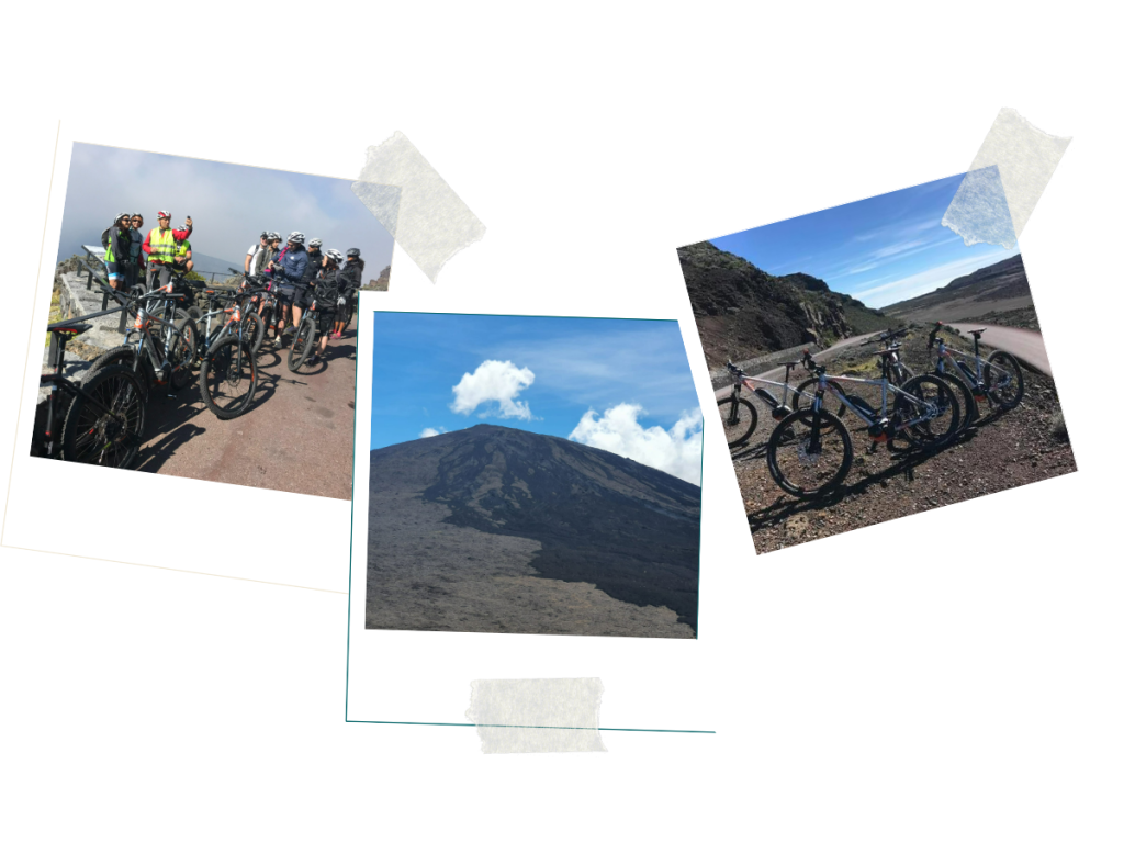 Bicicleta de montaña eléctrica volcán