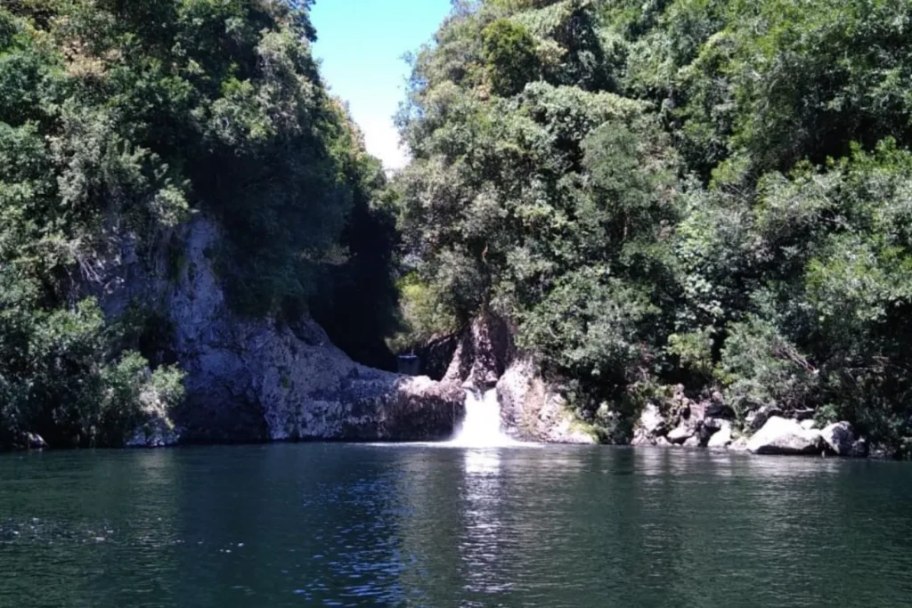 Becken Flussfelsen