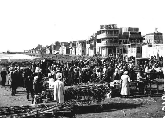 Zuckerrohrmarkt in Port Said in Ägypten