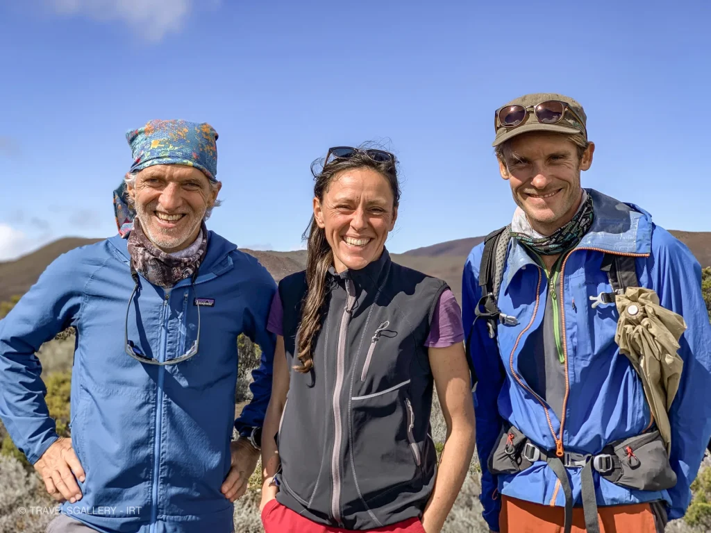 Didier, Amandine y Pierre, guías de montaña