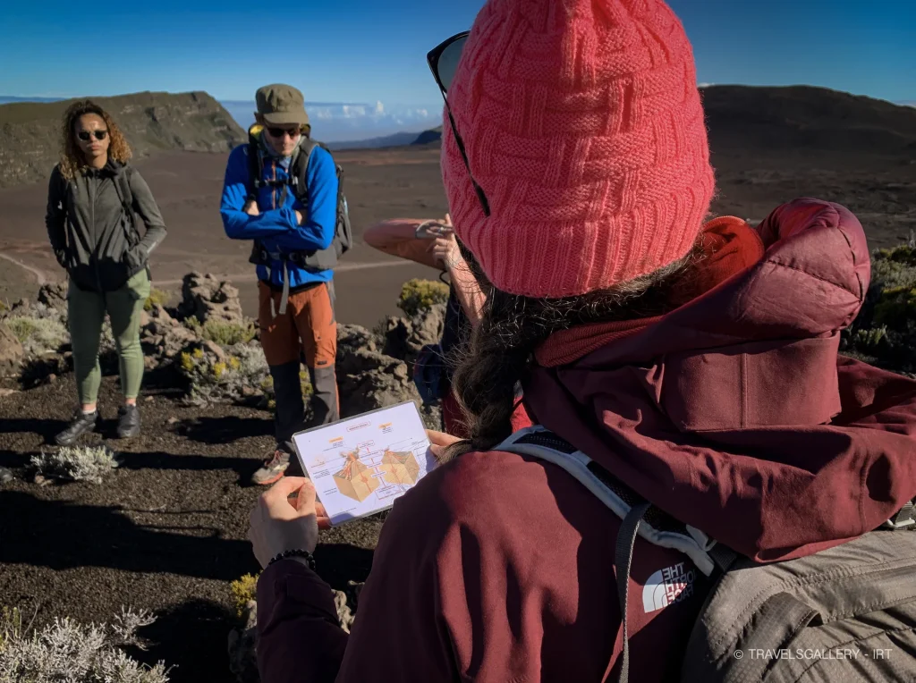 hikers at La Plaine-des-Sables