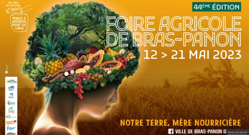 Bras-Panon 2023 agricultural fair poster