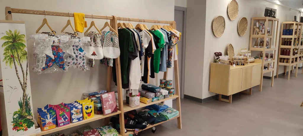 Textile corner at the craftsmen’s shop