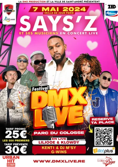 Festival DMX, concerts au parc du Colosse à Saint-André