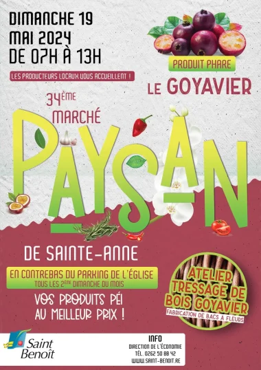 Marché paysan à Saint-Benoît