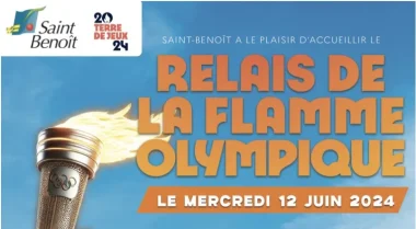Relais de la flamme olympique à Saint-Benoît
