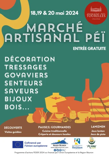 Marché artisanale péi à la Plaine des Palmistes
