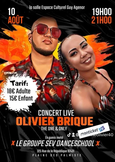 Concert Olivier Brique à la Plaine des Palmistes