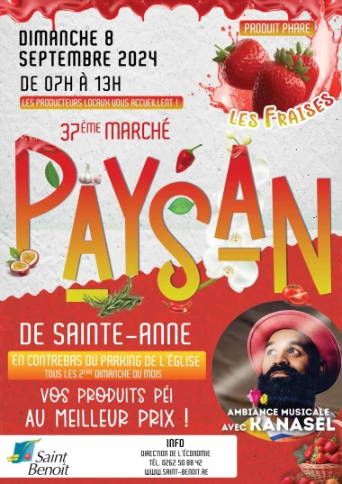 Marché paysan à Saint-Benoît