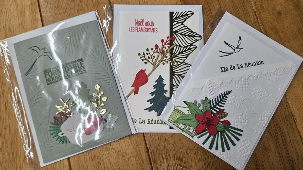 carte postale scrapbooking