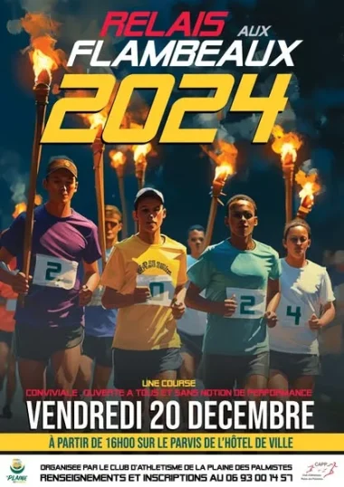 Relais aux Flambeaux à La Plaine-des-Palmistes