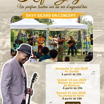 Concerts Davy Sicard à Bras-Panon