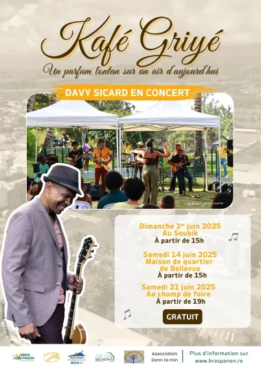 Concerts Davy Sicard à Bras-Panon