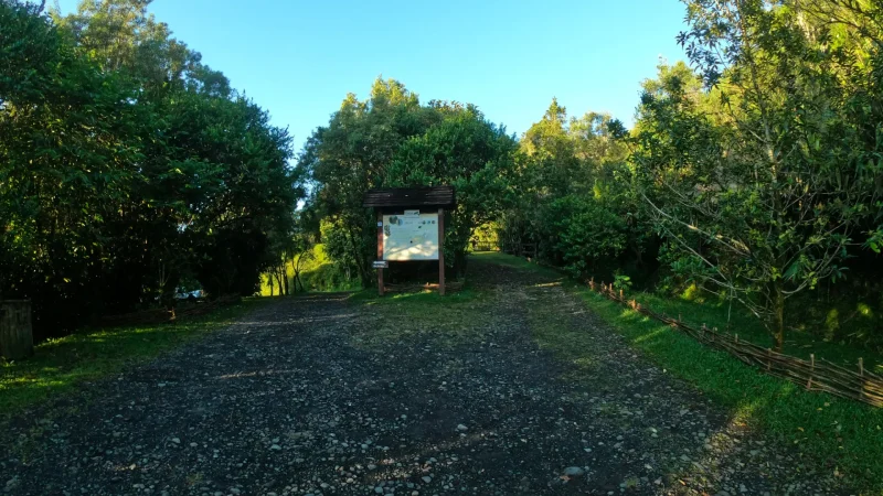 Beginn der Wanderung, Rundweg von Dioré nach Saint-André