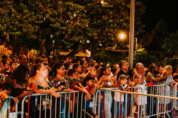 Crowd at a concert in Saint-Benoît