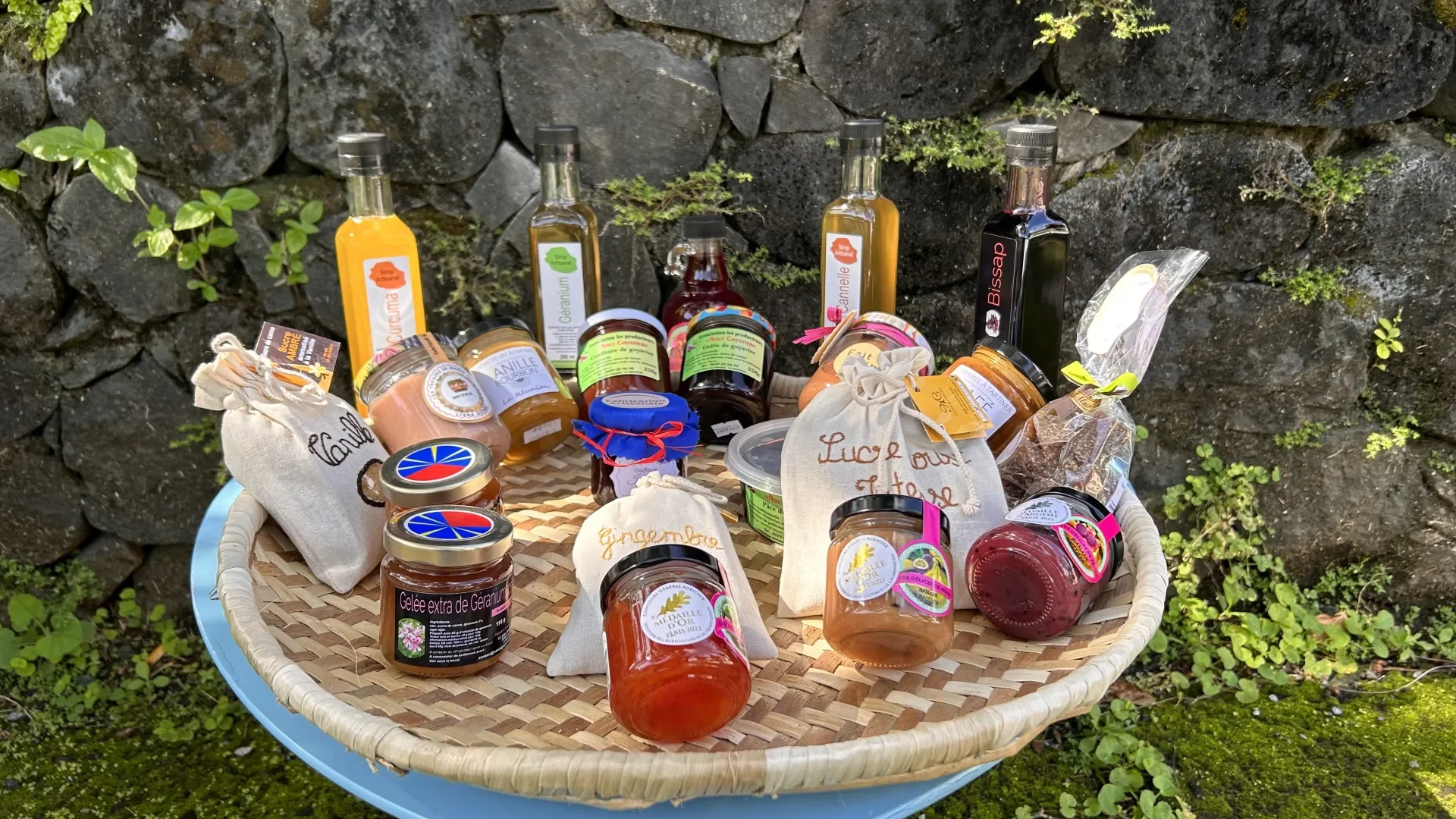 produits du terroir, sirops, confiture, sucre, gingembre, gelée