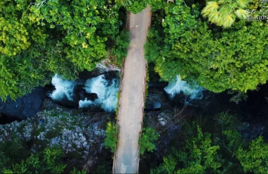 Vue du ciel dans l'Est de La Réunion