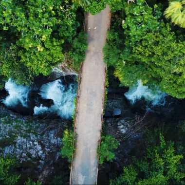 Vue du ciel dans l'Est de La Réunion