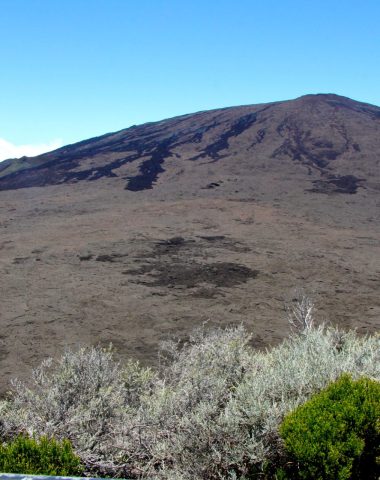 Vista del volcán Pas de Bellecombe-Jacob en Reunión