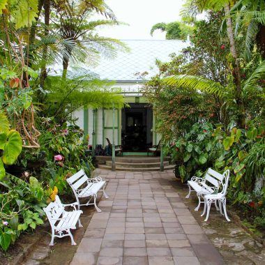 Maison Folio à Salazie façade case créole et jardin