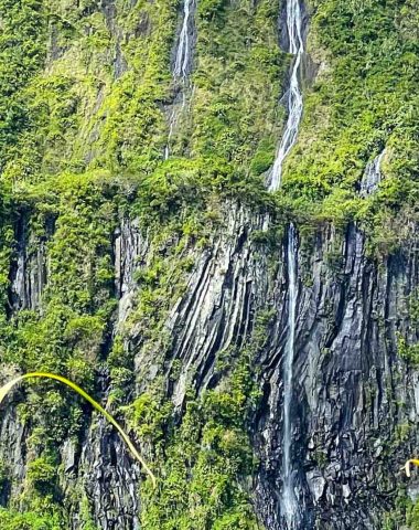 Bridal Veil Waterfall in Salazie