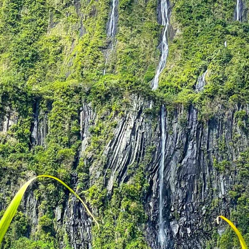 Bridal Veil Waterfall in Salazie