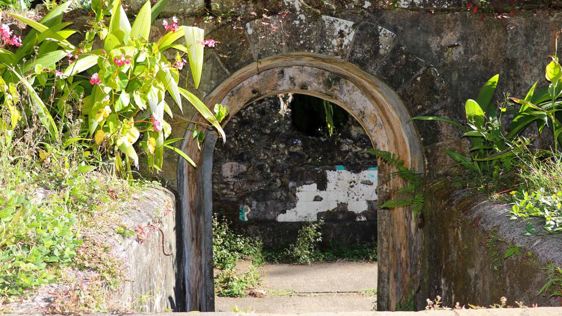 The old thermal baths in Salazie