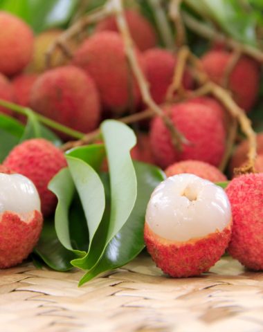 Photo of lychees or lychees - Saint-Benoît litchi