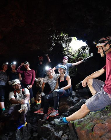 Discovery of the lava tunnels in Sainte-Rose