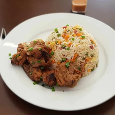 riz cantonnais poulet au Bertel des Laves