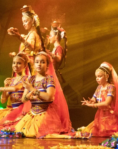 Die Dipavali 2023, eine große indische Show in Saint-André.