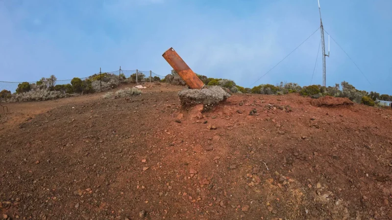 Foto de Piton compartiendo en la ruta de senderismo Nez coupés en Sainte-Rose